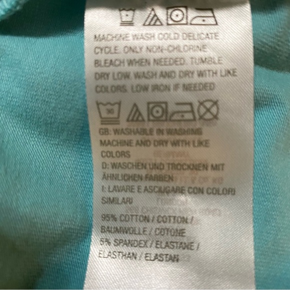 Denim & Co. Women’s Teal Short Sleeved Tee L - Picture 5 of 5